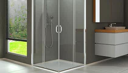 Flat Tekneli Kare Duşakabin