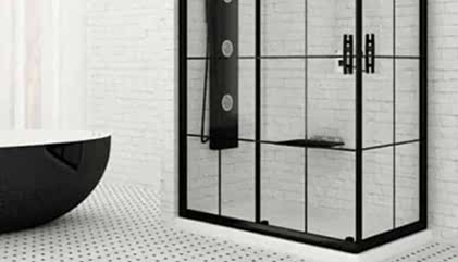 Flat Tekneli Dikdörtgen Duşakabin