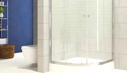 Oval Tekneli Köşe Duşakabin