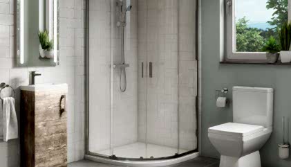 Flat Tekneli Köşe Duşakabin