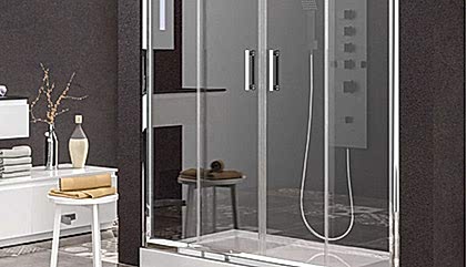 Tekneli Krom Profil Duşakabin