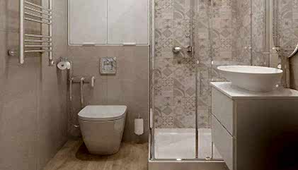 Tekneli Şeffaf Cam Duşakabin