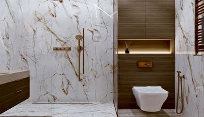 Teknesiz Altın Profil Duşakabin