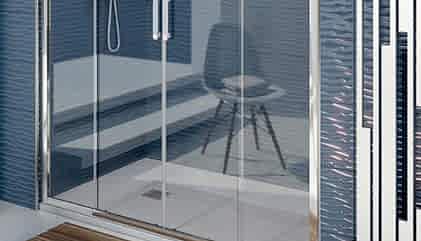 Teknesiz İki Duvar Arası Şeffaf Camlı Duşakabin