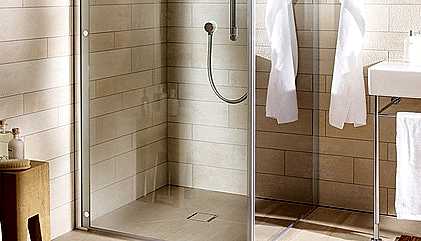 Teknesiz Zeminüstü Şeffaf Cam Duşakabin