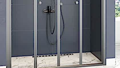 Teknesiz Siyah Profil Trend Duşakabin