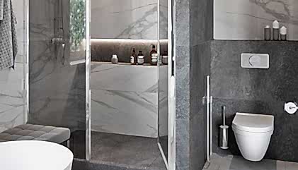 Zeminüstü Modern Duşakabin